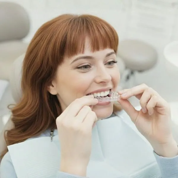 Patient receiving Invisalign treatment at West House Dental, Pinner